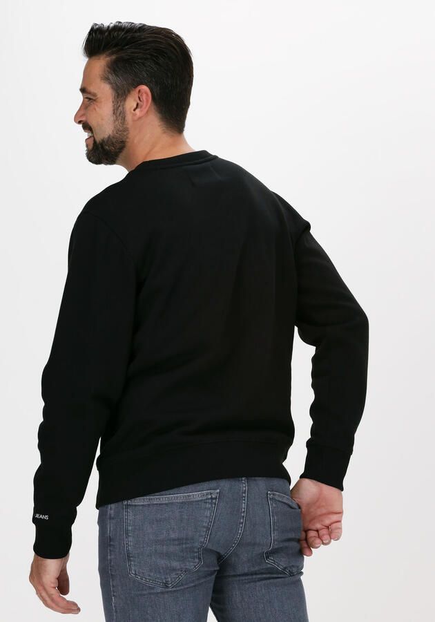 Calvin Klein Basic Sweatshirt Loose Fit Ronde Hals Lange Mouwen Geborduurd Logo Black Heren - Foto 2