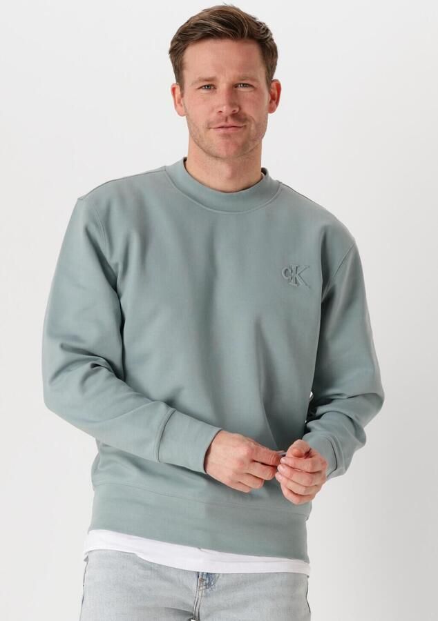 CALVIN KLEIN Heren Truien & Vesten Interlock Crew Neck Grijs - Foto 4