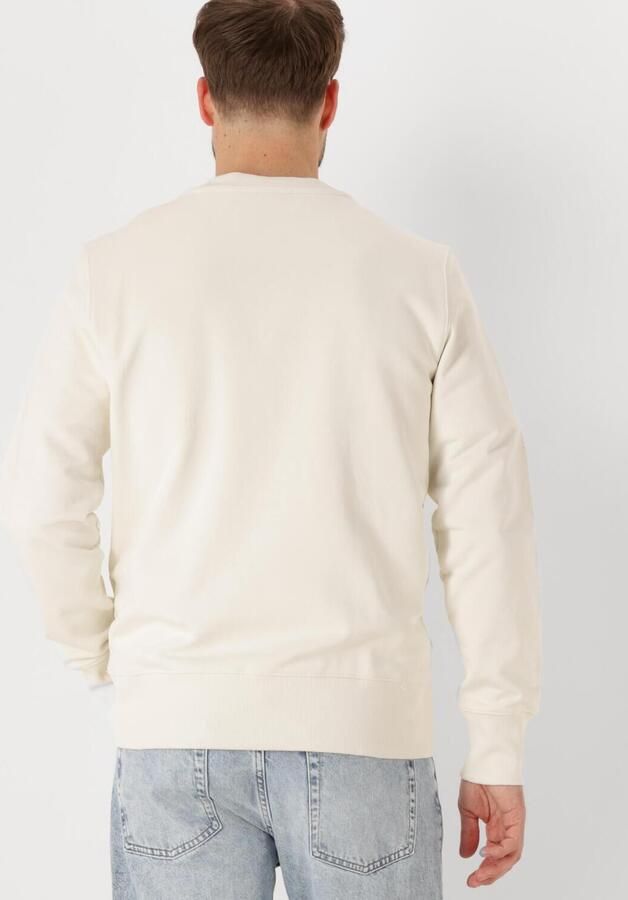CALVIN KLEIN Heren Truien & Vesten Label Crew Neck Ecru - Foto 2