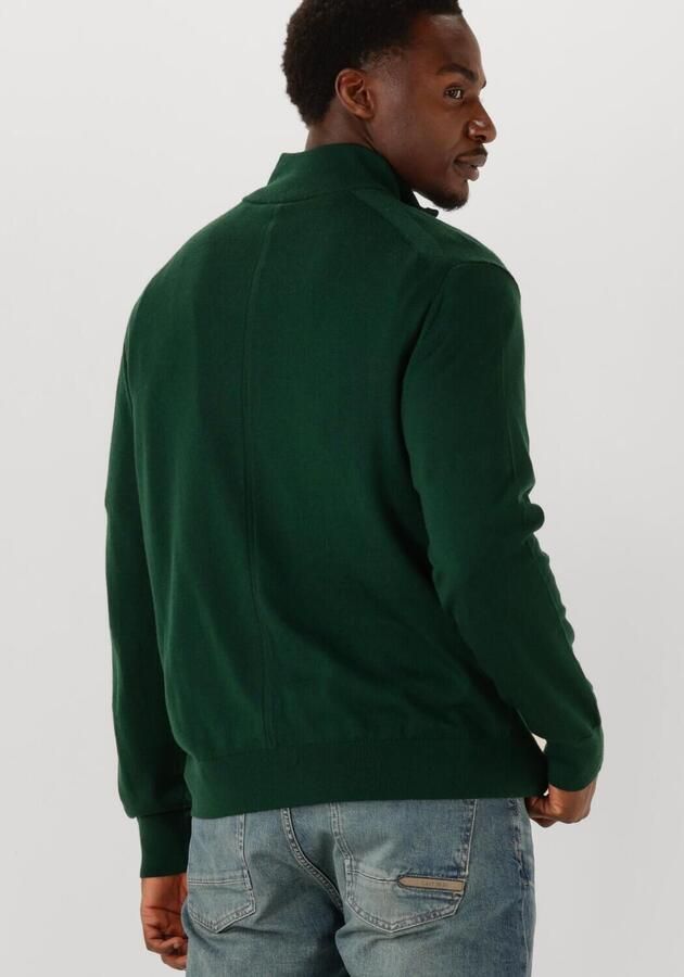 CALVIN KLEIN Heren Truien & Vesten Ls 100% Merino Qz 14gg Donkergroen