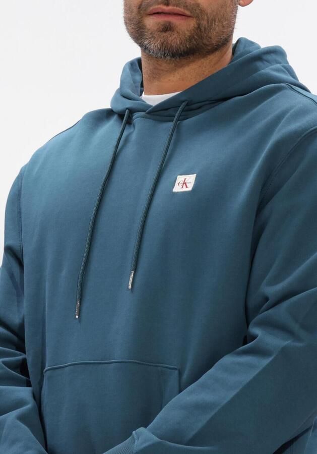 CALVIN KLEIN Heren Truien & Vesten Ls 350terry Ey Whsl Badge Crewne Petrol - Foto 7