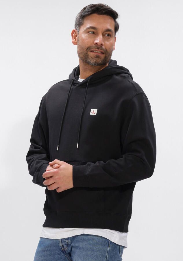 CALVIN KLEIN Heren Truien & Vesten Ls 350terry Ey Whsl Badge Hoodie Zwart