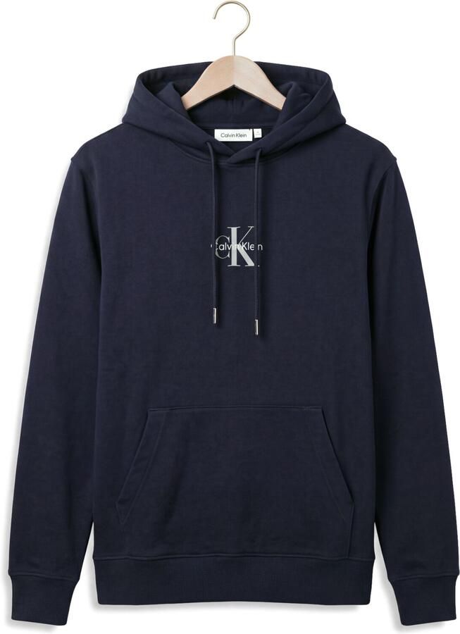 CALVIN KLEIN Heren Truien & Vesten Ls 350terry Micro Mnlg Hoodie Donkerblauw - Foto 2