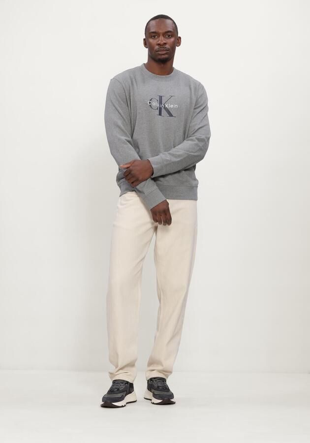 CALVIN KLEIN Heren Truien & Vesten Ls 350terry Mnlg Cn Swtshrt Grijs - Foto 4