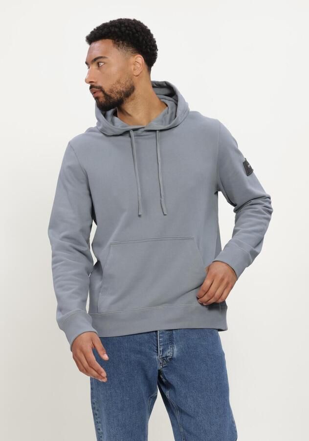 CALVIN KLEIN Heren Truien & Vesten Ls Eu 350terry Badge Hoodie Blauw