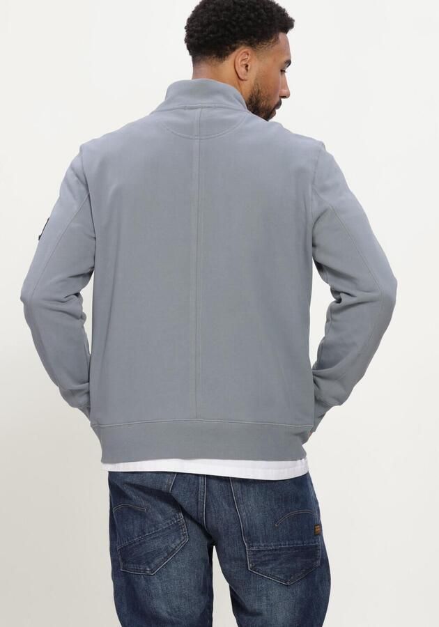 CALVIN KLEIN Heren Truien & Vesten Ls Eu 350terry Badge Qtr Zip Lichtblauw - Foto 2