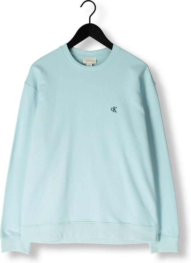 CALVIN KLEIN Heren Truien & Vesten Ls Eu 350terry Monogram Cn Sweat Lichtblauw