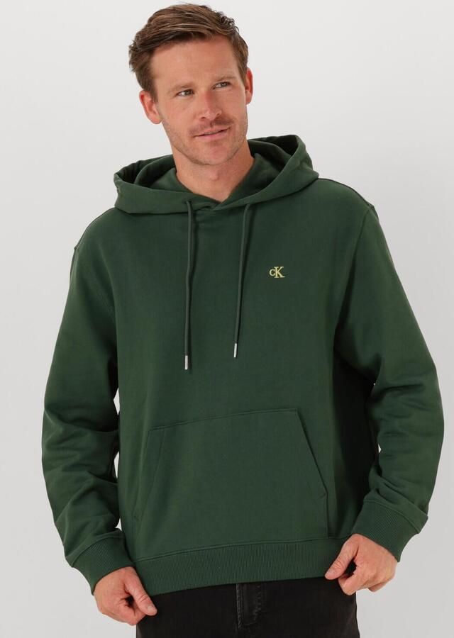CALVIN KLEIN Heren Truien & Vesten Ls Eu 350terry Monogram Hoodie Donkergroen - Foto 4