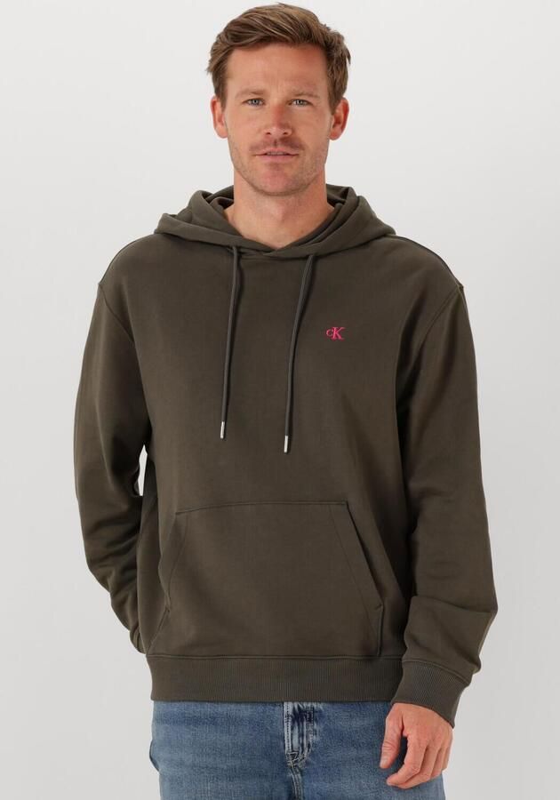 CALVIN KLEIN Heren Truien & Vesten Ls Eu 350terry Monogram Hoodie Grijs - Foto 3