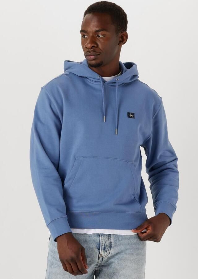 CALVIN KLEIN Heren Truien & Vesten Ls Eu Badge 350 Terry Hoodie Lichtblauw - Foto 4
