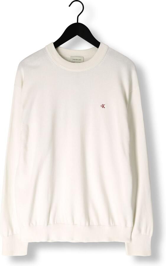 CALVIN KLEIN Heren Truien & Vesten Ls Ez Cotton Crewnk Sweater 12gg Creme - Foto 3