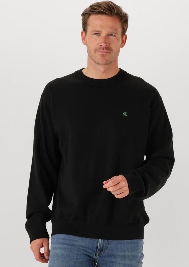 CALVIN KLEIN Heren Truien & Vesten Ls Ez Cotton Crewnk Sweater 12gg Zwart - Foto 4