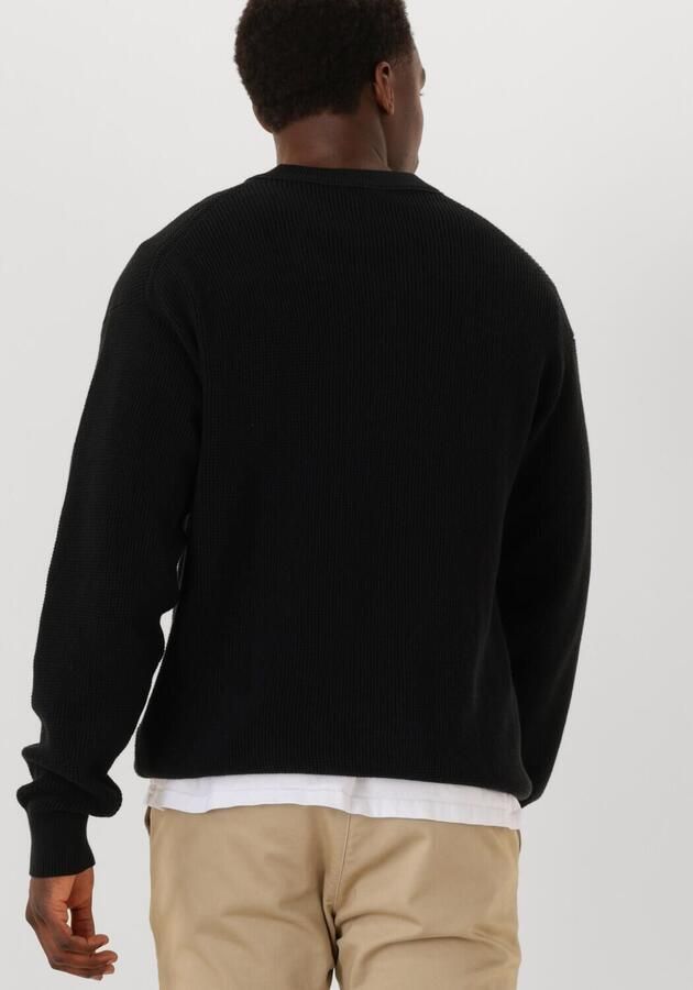 CALVIN KLEIN Heren Truien & Vesten Ls Ez Cotton Waffle Crewnk Swtr 9 Zwart - Foto 2