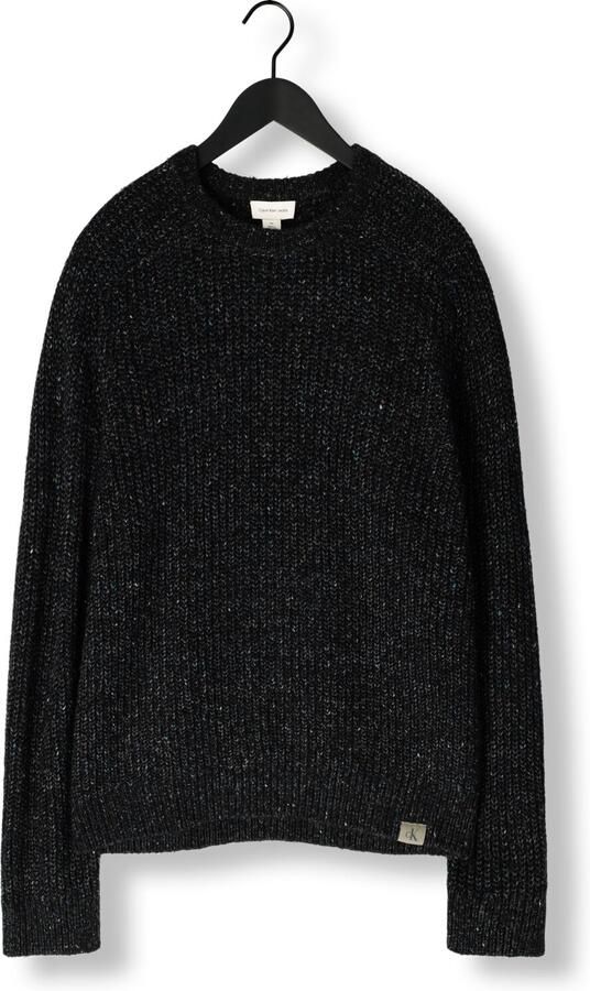 CALVIN KLEIN Heren Truien & Vesten Ls Novelty Yarn Raglan Crewnk Sw Donkergrijs - Foto 3