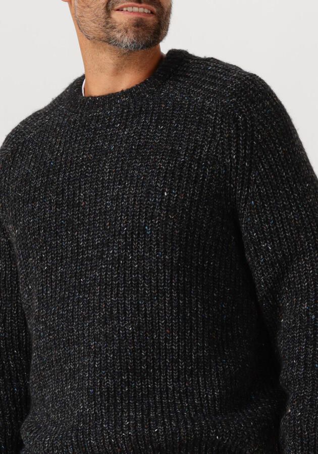 CALVIN KLEIN Heren Truien & Vesten Ls Novelty Yarn Raglan Crewnk Sw Donkergrijs