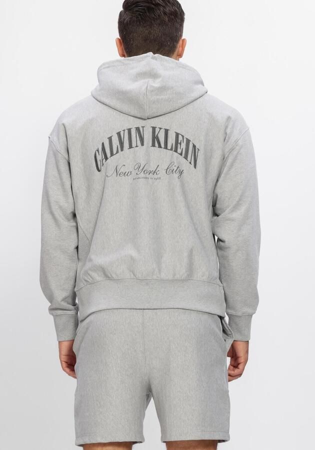 CALVIN KLEIN Heren Truien & Vesten Ls Premium Terry Calvin Collegia Lichtgrijs - Foto 2