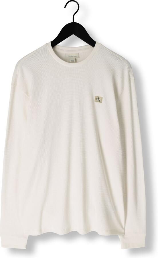 Calvin Klein Jeans T-Shirt Lange Mouw LS WAFFLE BADGE CREW LV040EM217 - Foto 3