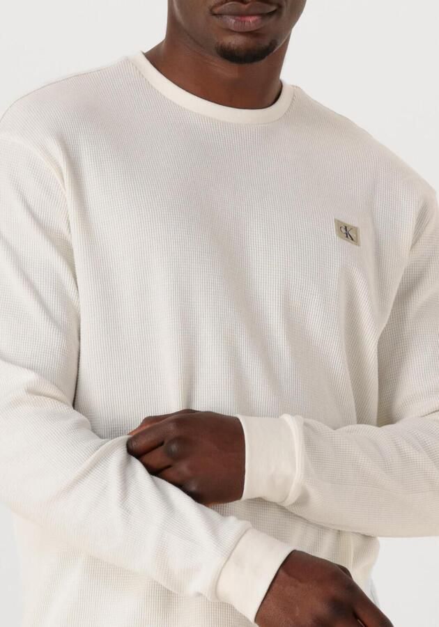 Calvin Klein Jeans T-Shirt Lange Mouw LS WAFFLE BADGE CREW LV040EM217 - Foto 2