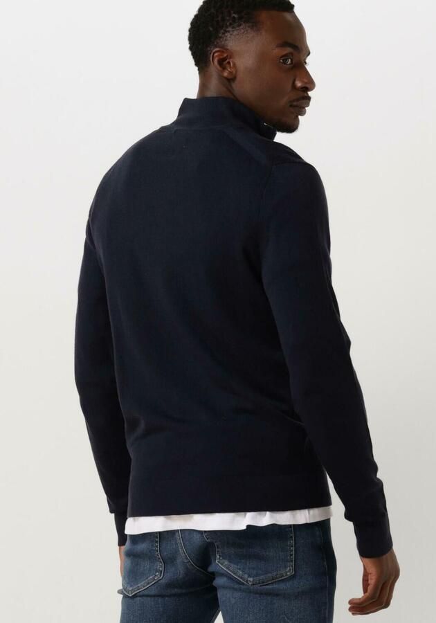 CALVIN KLEIN Heren Truien & Vesten Merino Quarter Zip Donkerblauw