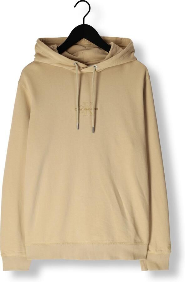 Calvin Klein Jeans Monologo Sweater Herfst Winter Collectie Beige Heren - Foto 3