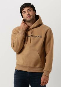 Calvin Klein Camel Sweater Heavy Double Face Hoodie