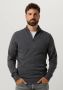 Calvin Klein gemêleerde fijngebreide trui van merinowol dark grey heather - Thumbnail 1