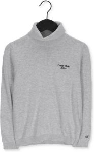 Calvin Klein Grijze Coltrui Roll Neck Sweater