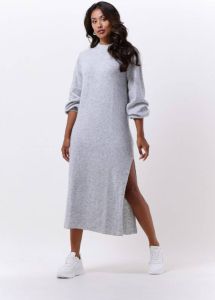 Calvin Klein Grijze Midi Jurk Fluffy Yarn Sweater Dress