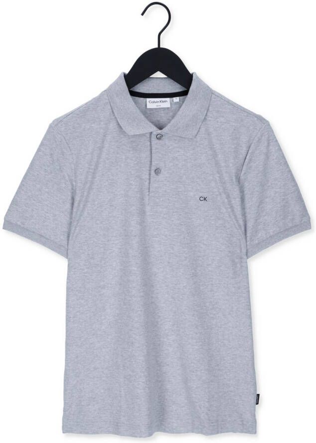 CALVIN KLEIN Heren Polo's & T-shirts Liquid Touch Slim Polo Grijs