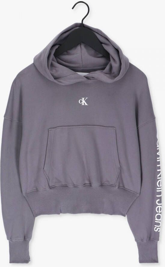 Calvin Klein Hoodie BACK TWO TONE MONOGRAM HOODIE met groot ck logo monogram & opschriften
