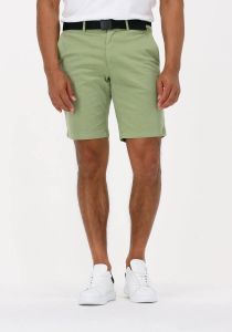 Calvin Klein Groene Korte Broek Garment Dye Belted Shorts