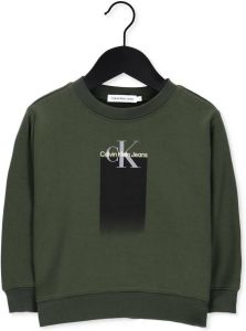 Calvin Klein Groene Sweater Gradient Logo Sweatshirt