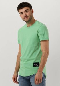 Calvin Klein Jeans T-shirt met verlengde achterkant model 'BADGE'