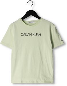 Calvin Klein T-shirt met biologisch katoen lichtgroen