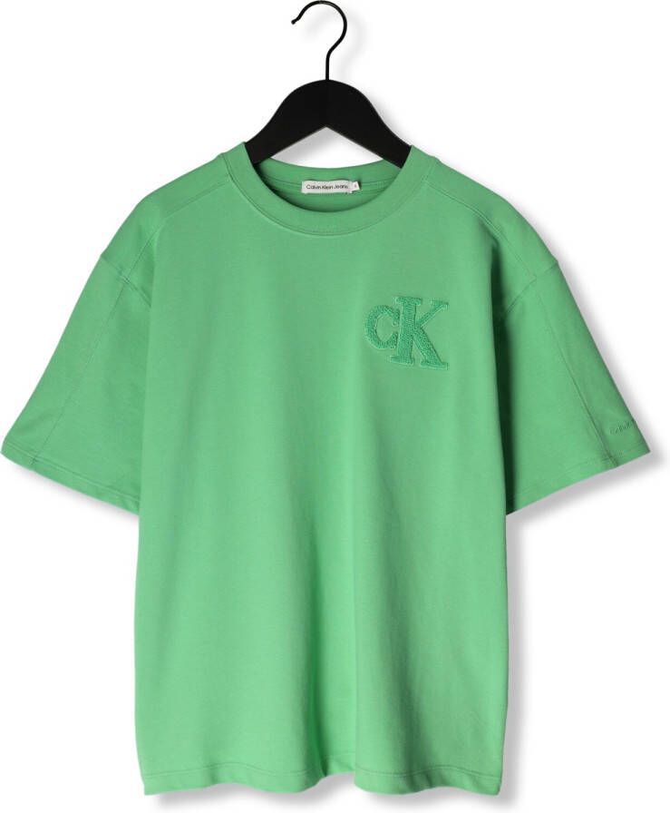 CALVIN KLEIN Jongens Polo's & T-shirts Interlock Pique Ss T-shirt 1 Groen