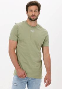 Calvin Klein Groene T shirt Stacked Logo Tee