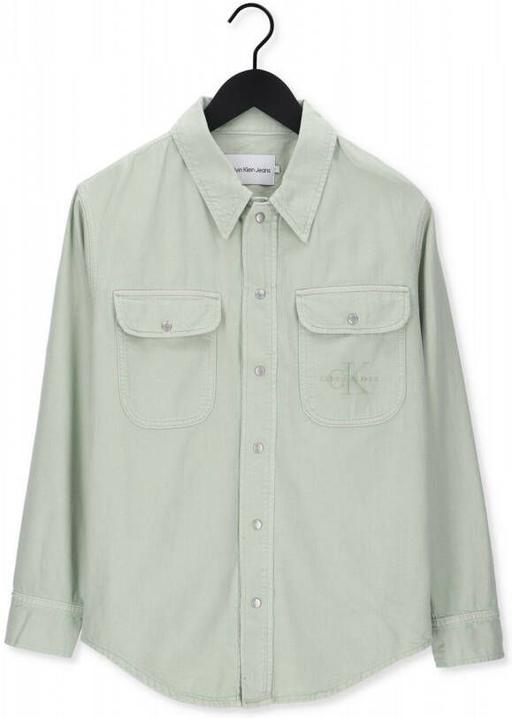 CALVIN KLEIN Dames Blouses Shirt Jacket Lichtblauw