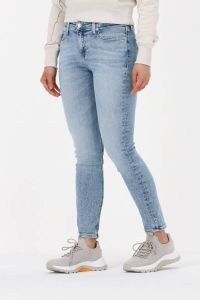 Calvin Klein Skinny fit jeans MID RISE SKINNY ANKLE met jean borduursel onder aan de pijpen