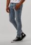 Calvin Klein Jeans Slim Fit Jeans met knoop en verborgen rits Blauw Heren - Thumbnail 1
