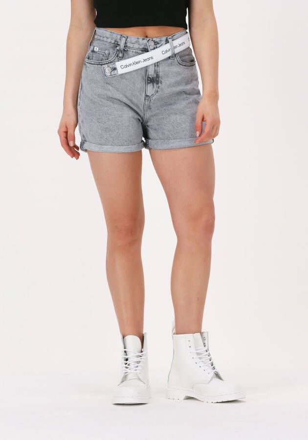 Calvin Klein Denim Mom Shorts voor vrouwen Gray Dames
