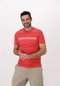 Calvin Klein Oranje T-shirt Institutional Logo Slim Ss Tee