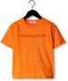 CALVIN KLEIN Jongens Polo's & T-shirts Raised Embro Logo T-shirt Oranje - Thumbnail 1