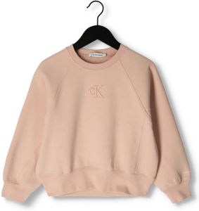 Calvin Klein Roze Sweater Ck Embroidery Cn Sweatshirt