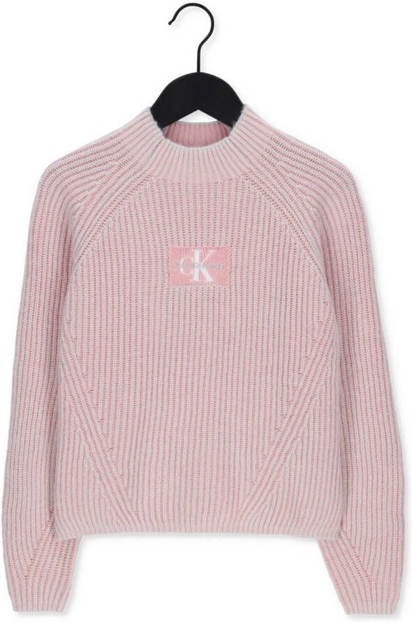 CALVIN KLEIN Meisjes Truien & Vesten Duo Colour Monogram Sweater Roze
