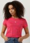 CALVIN KLEIN Dames Tops & T-shirts Micro Monologo Slim Fit Tee Roze - Thumbnail 1