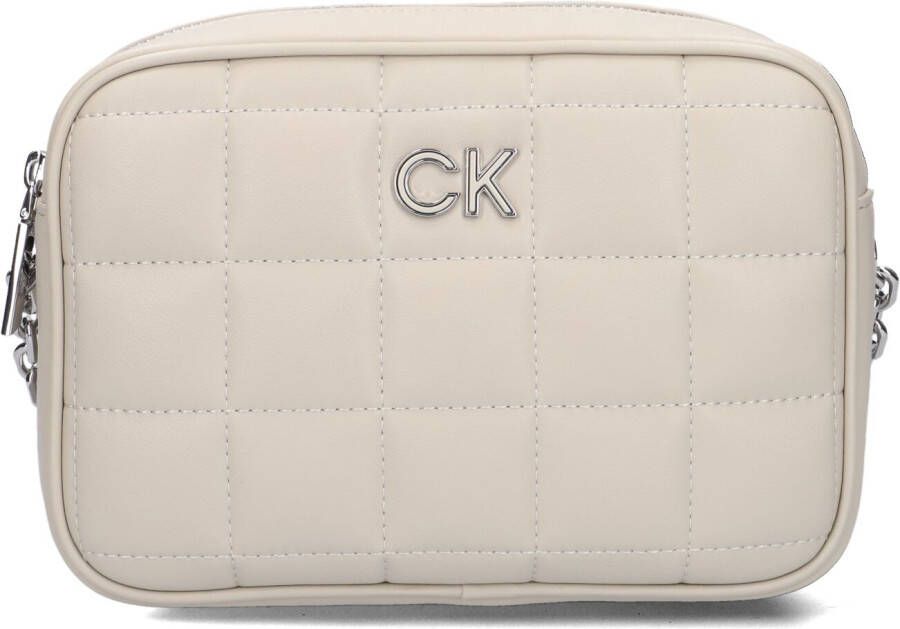 Calvin Klein Hobo bags Re-Lock Quilt Camera Bag in beige