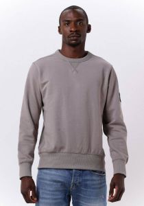 Calvin Klein Jeans Sweatshirt met labelpatches model 'MONOGRAM SLEEVE BADGE CN'