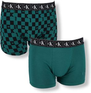 Calvin Klein Underwear Groene Boxershort 2pk Trunk