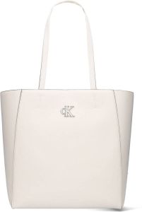 Calvin Klein Witte Shopper Minimal Monogram Shopper32