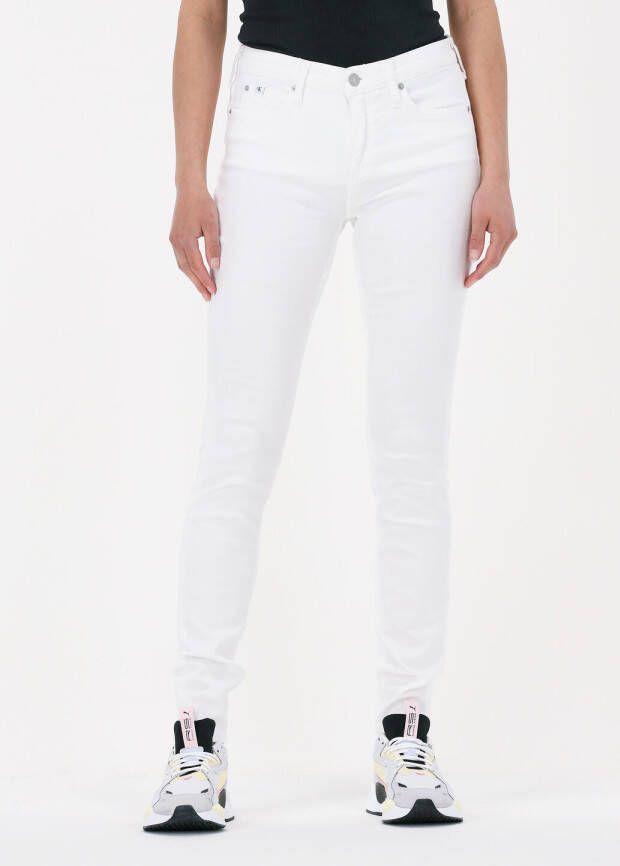 Calvin Klein Witte Skinny Jeans Mid Rise Skinny